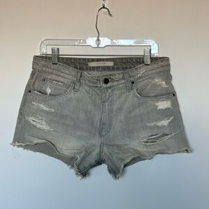 joes - grey denim shorts